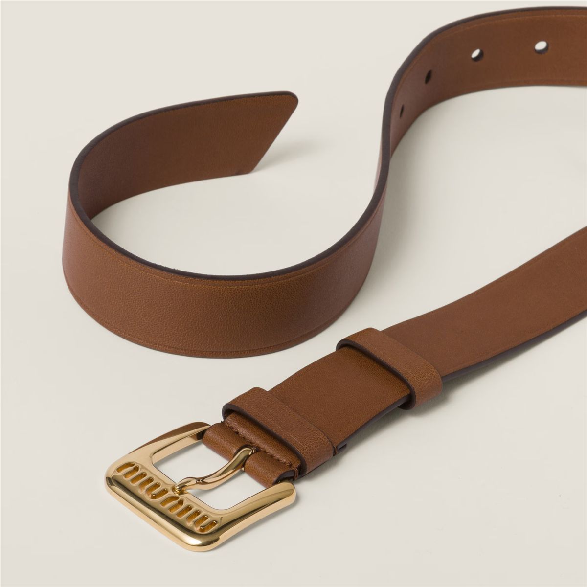 Nappa leather belt-MIU MIU-Verso