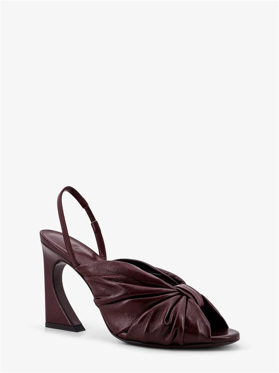 Nappa leather high-heeled slingbacks-FENDI-Verso