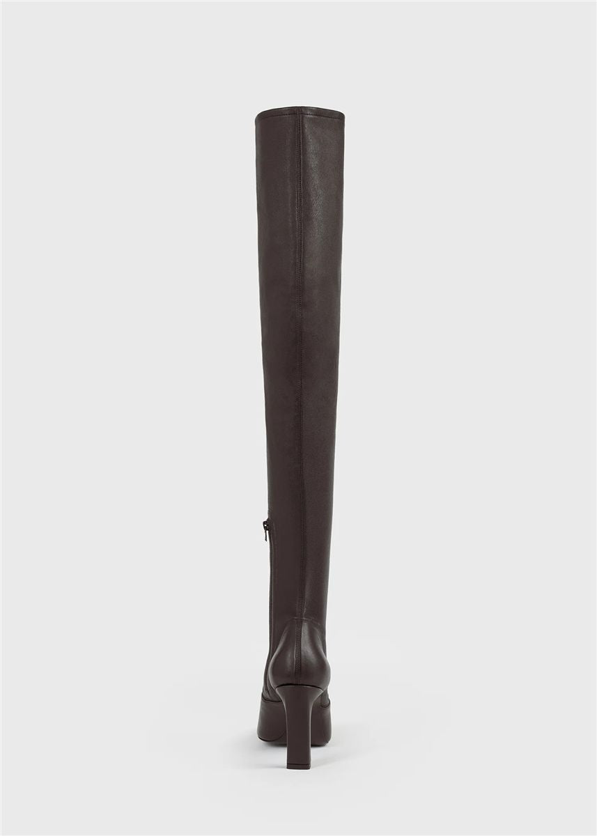 Nappa over-the-knee boots bark-TOTEME-Verso