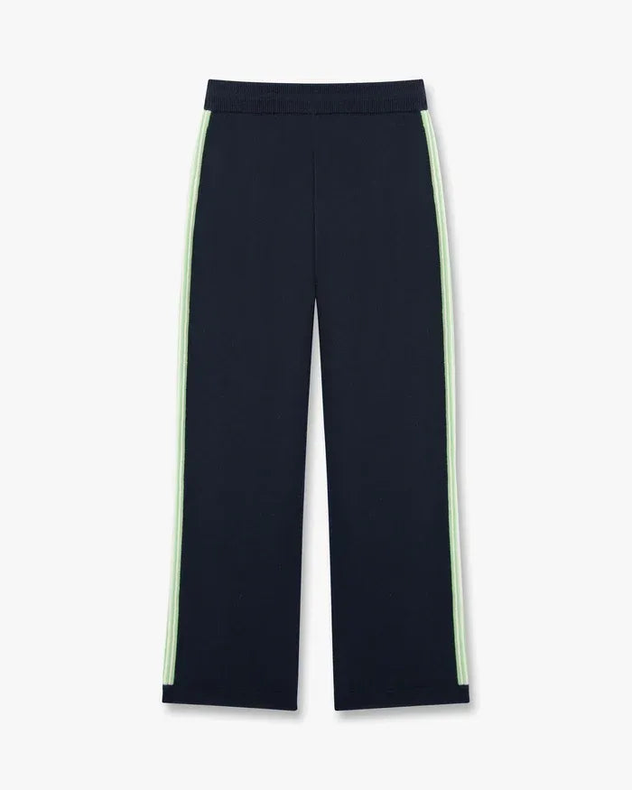 Navy merino track trousers-CASABLANCA-Verso
