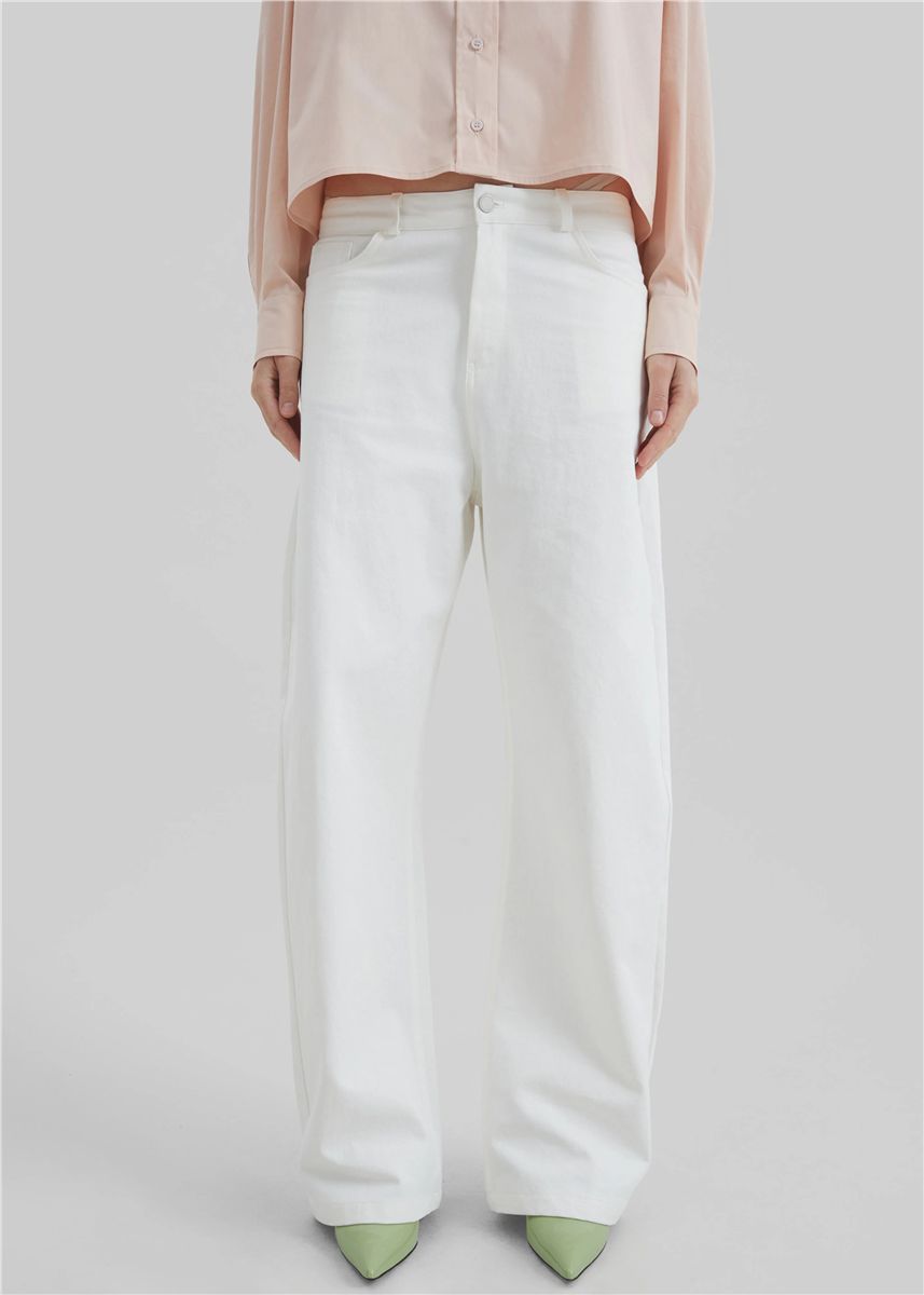 Nelton Barrel Leg Jeans-THE FRANKIE SHOP-Verso