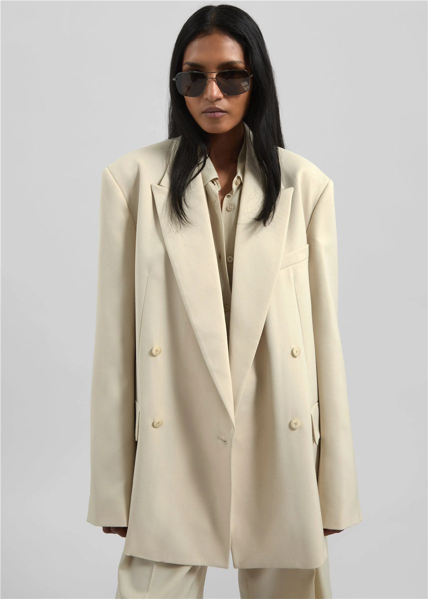 Newark double breasted blazer-THE FRANKIE SHOP-Verso