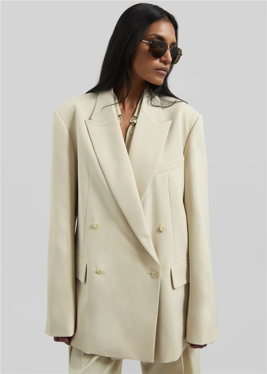 Newark double breasted blazer-THE FRANKIE SHOP-Verso