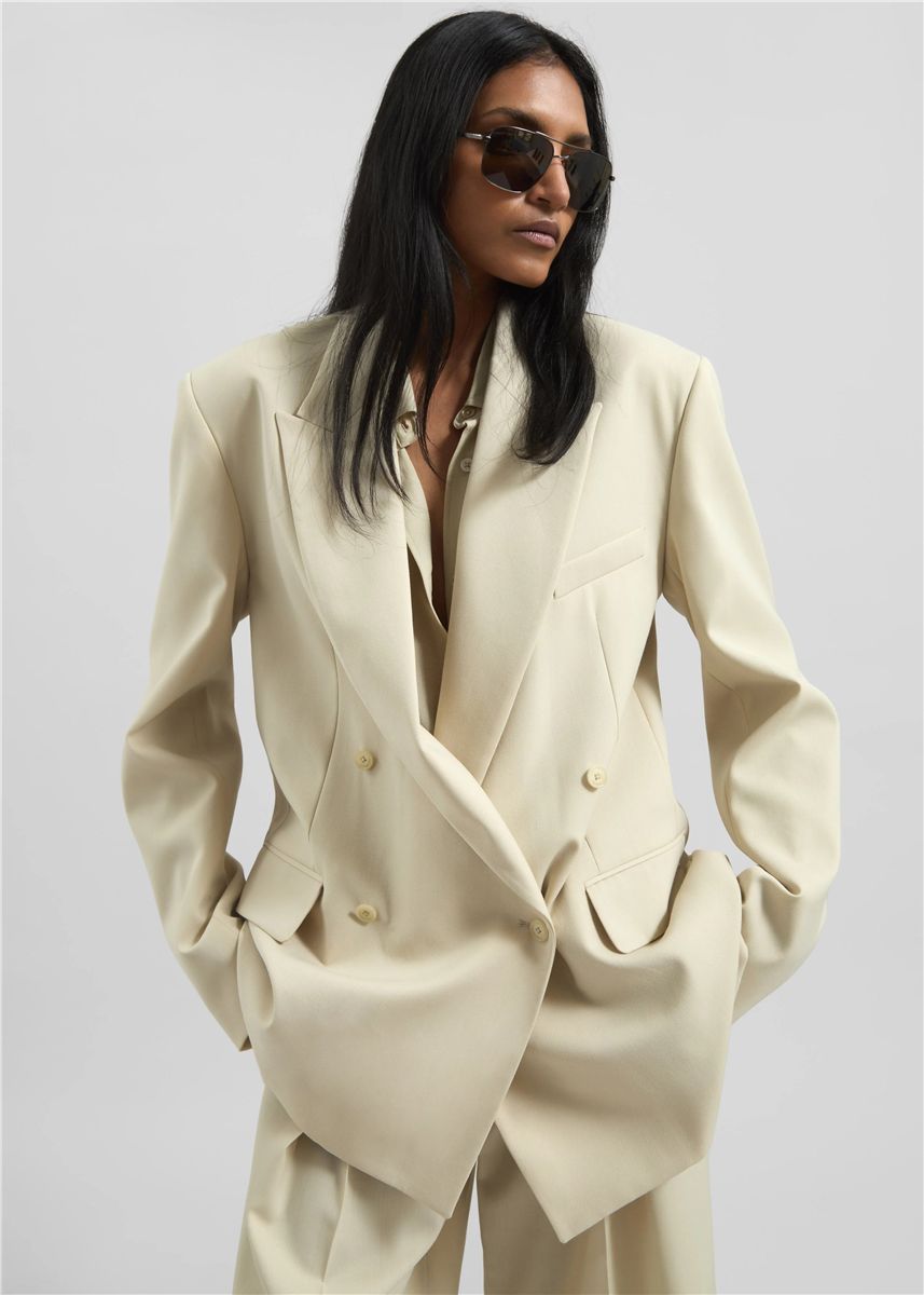 Newark double breasted blazer-THE FRANKIE SHOP-Verso