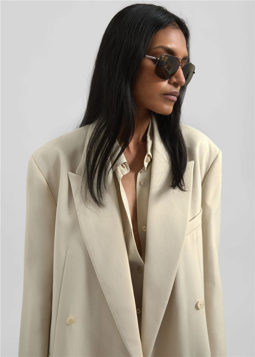 Newark double breasted blazer-THE FRANKIE SHOP-Verso