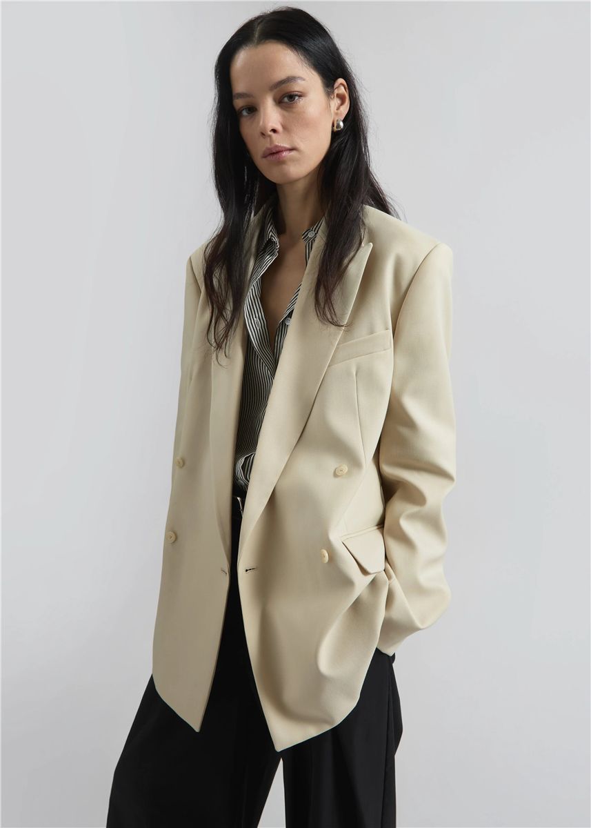 Newark double breasted blazer-THE FRANKIE SHOP-Verso