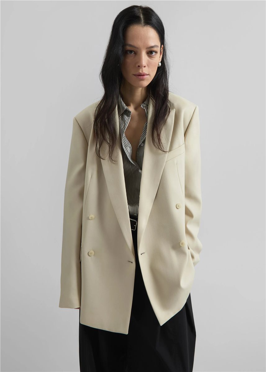 Newark double breasted blazer-THE FRANKIE SHOP-Verso