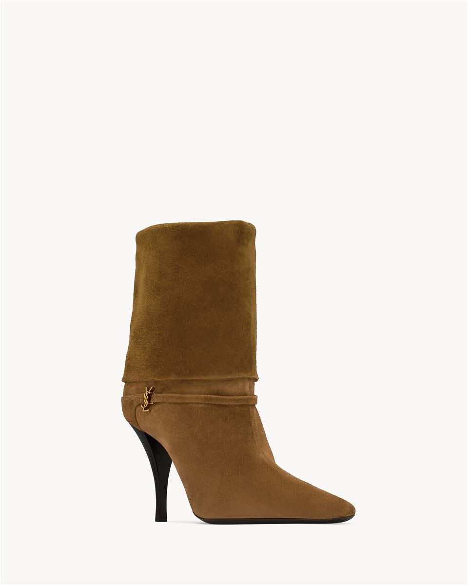 Niki booties in suede-SAINT LAURENT-Verso