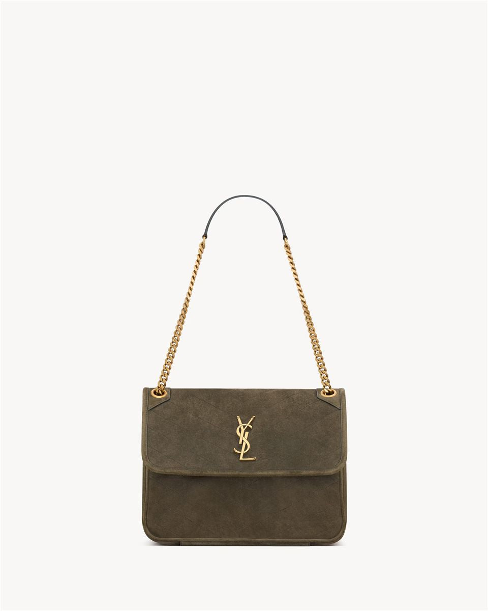 Niki tripouch in suede-SAINT LAURENT-Verso