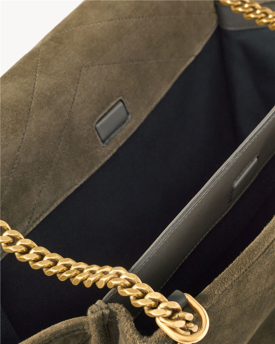 Niki tripouch in suede-SAINT LAURENT-Verso