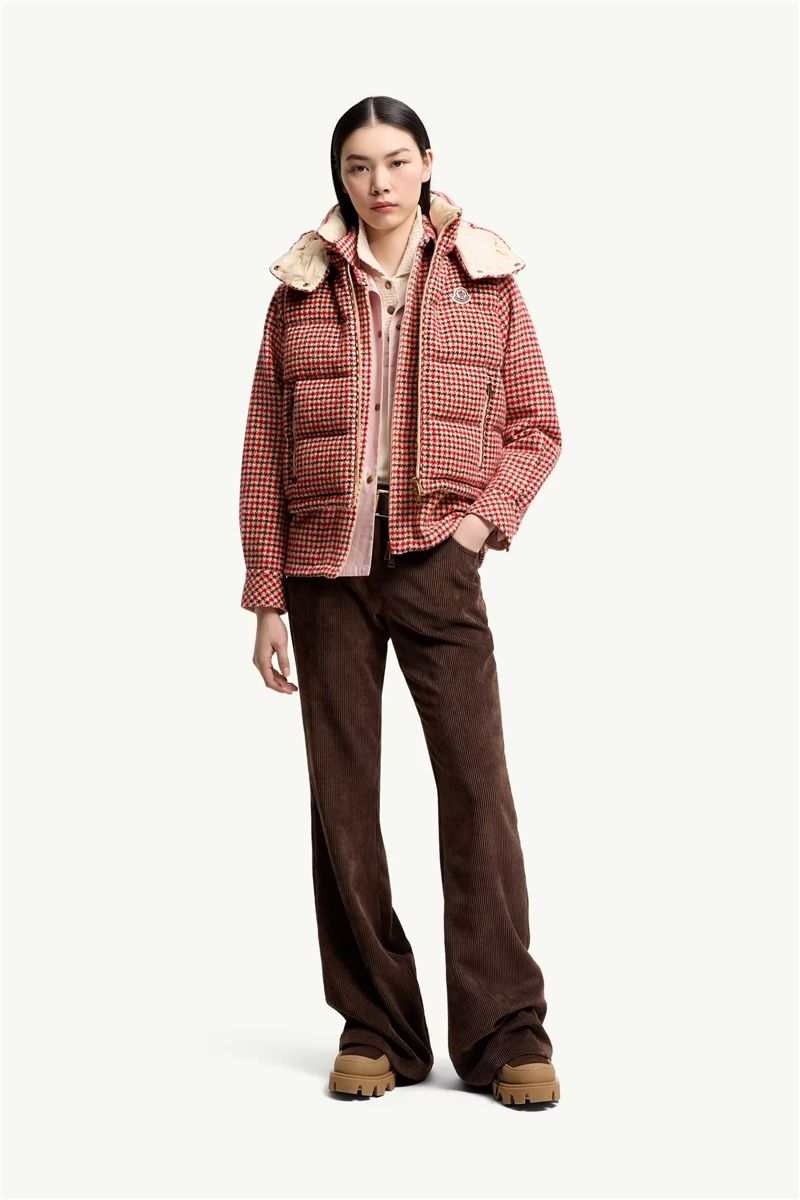 Niverolle houndstooth wool blend down gilet-MONCLER-Verso
