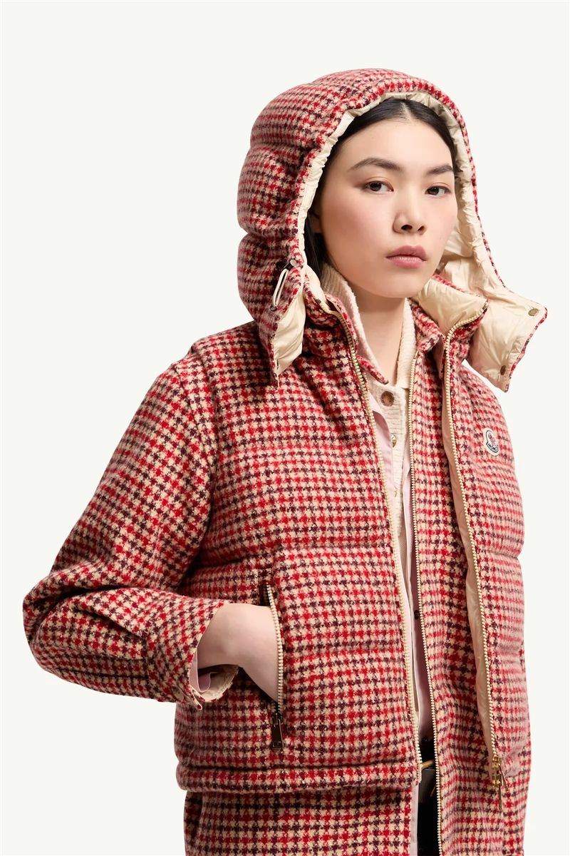 Niverolle houndstooth wool blend down gilet-MONCLER-Verso