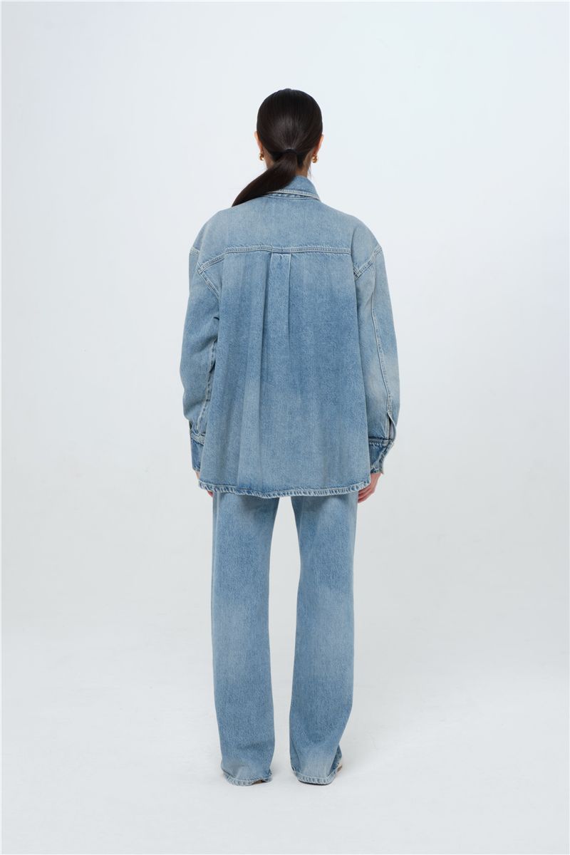 Noa - women's oversize shirt-ICON DENIM-Verso