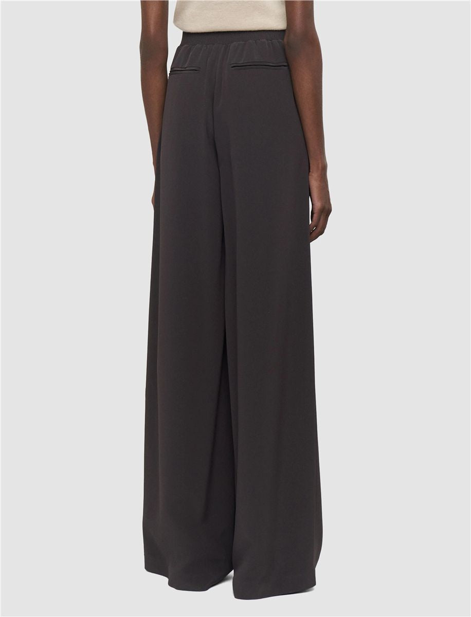 Nour satin twill trousers-JOSEPH-Verso