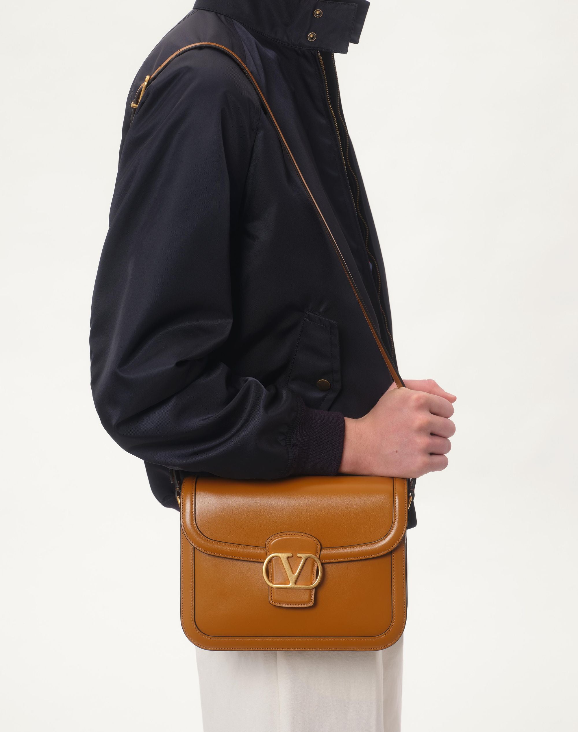 NYLON BLOUSON WITH VLOGO PATCH -  VALENTINO -  Verso