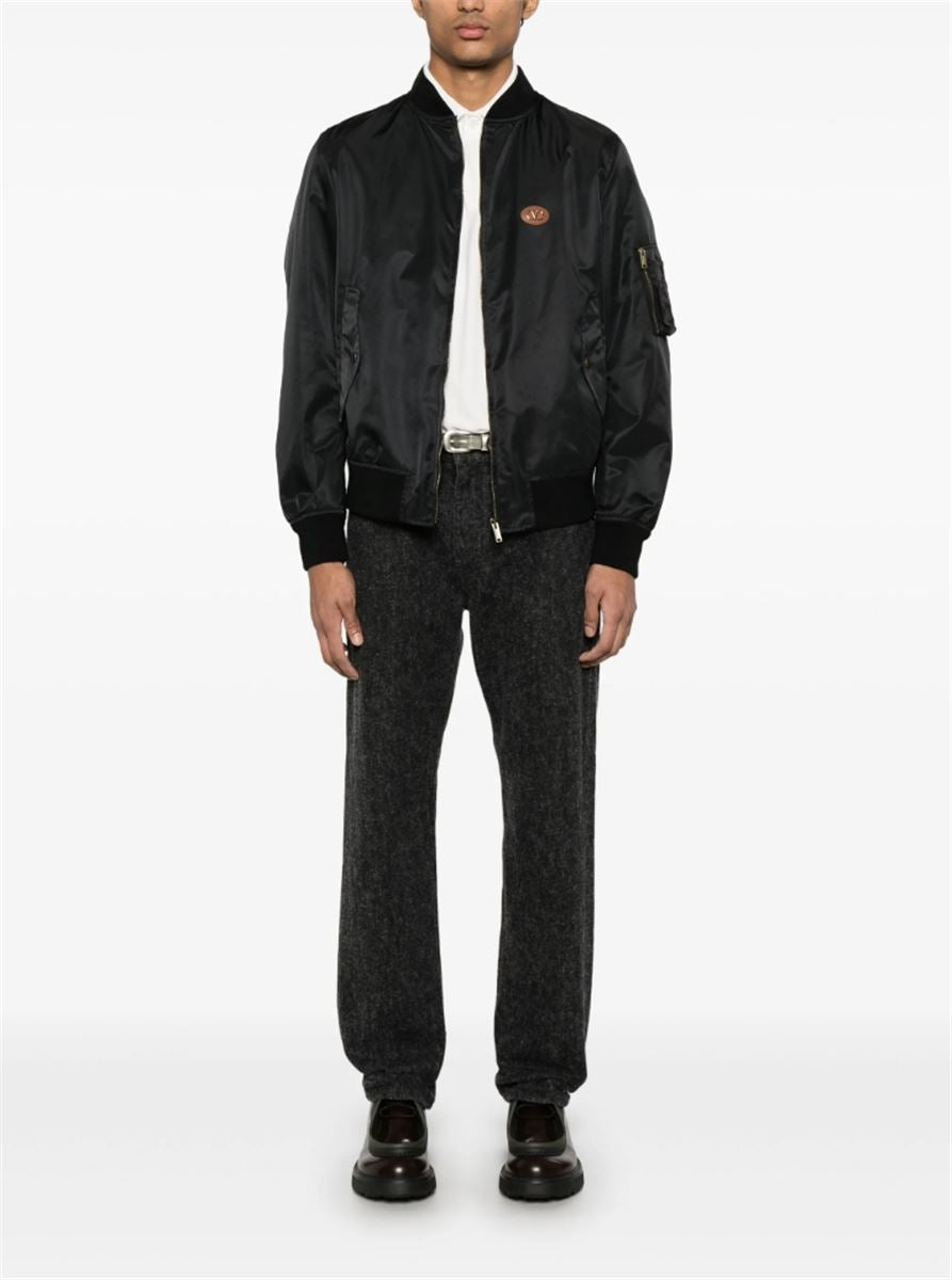 NYLON BOMBER JACKET - VALENTINO - Verso
