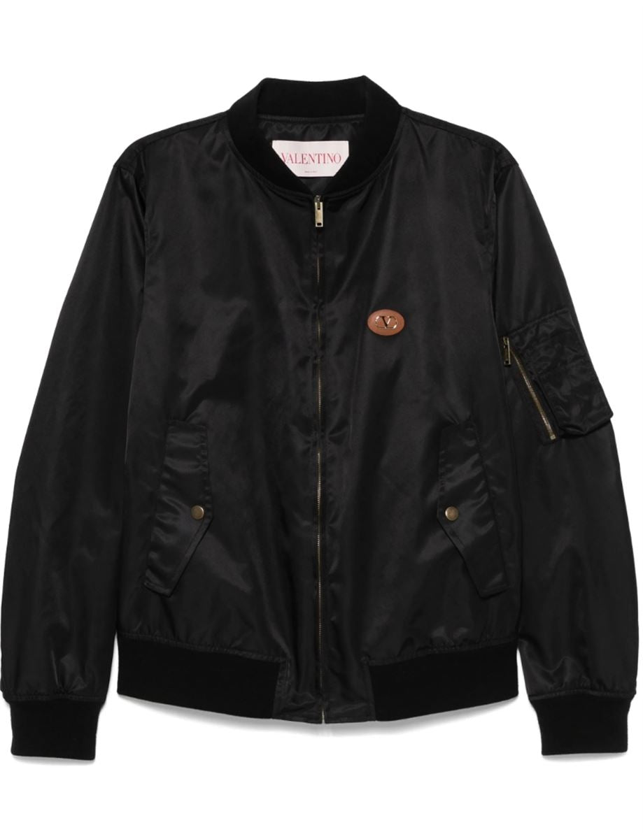 NYLON BOMBER JACKET - VALENTINO - Verso