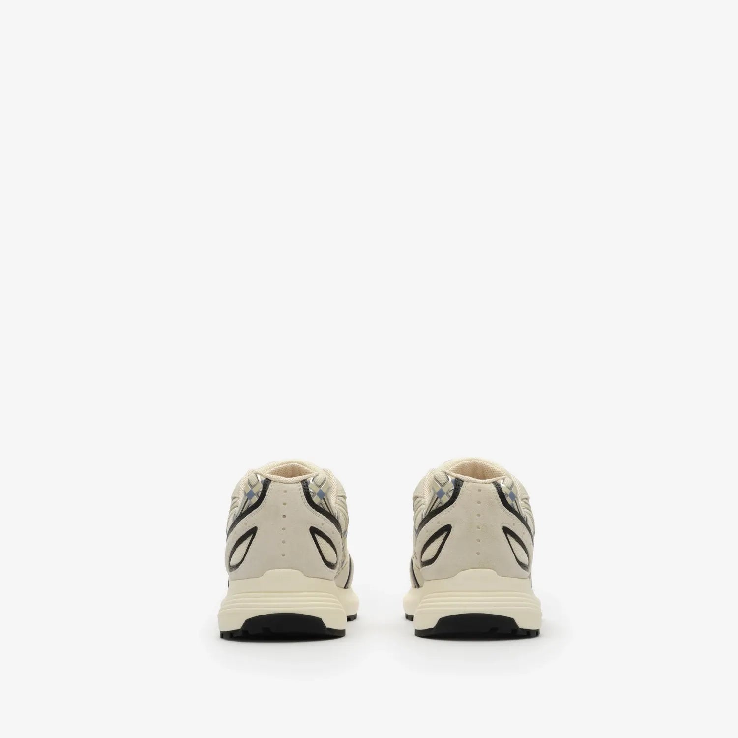 Nylon, suede and leather eclipse sneakers-BURBERRY-Verso