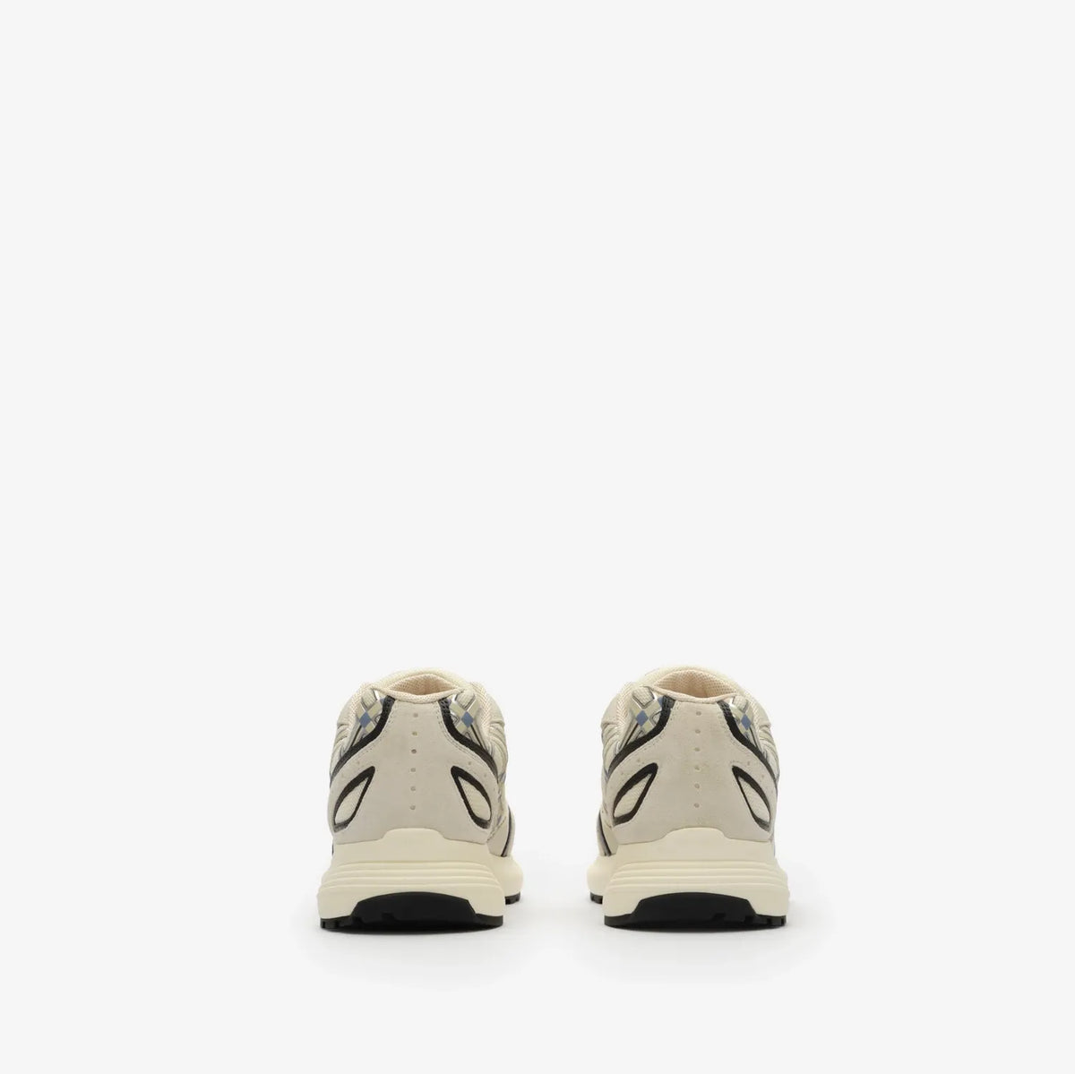 Nylon, suede and leather eclipse sneakers-BURBERRY-Verso