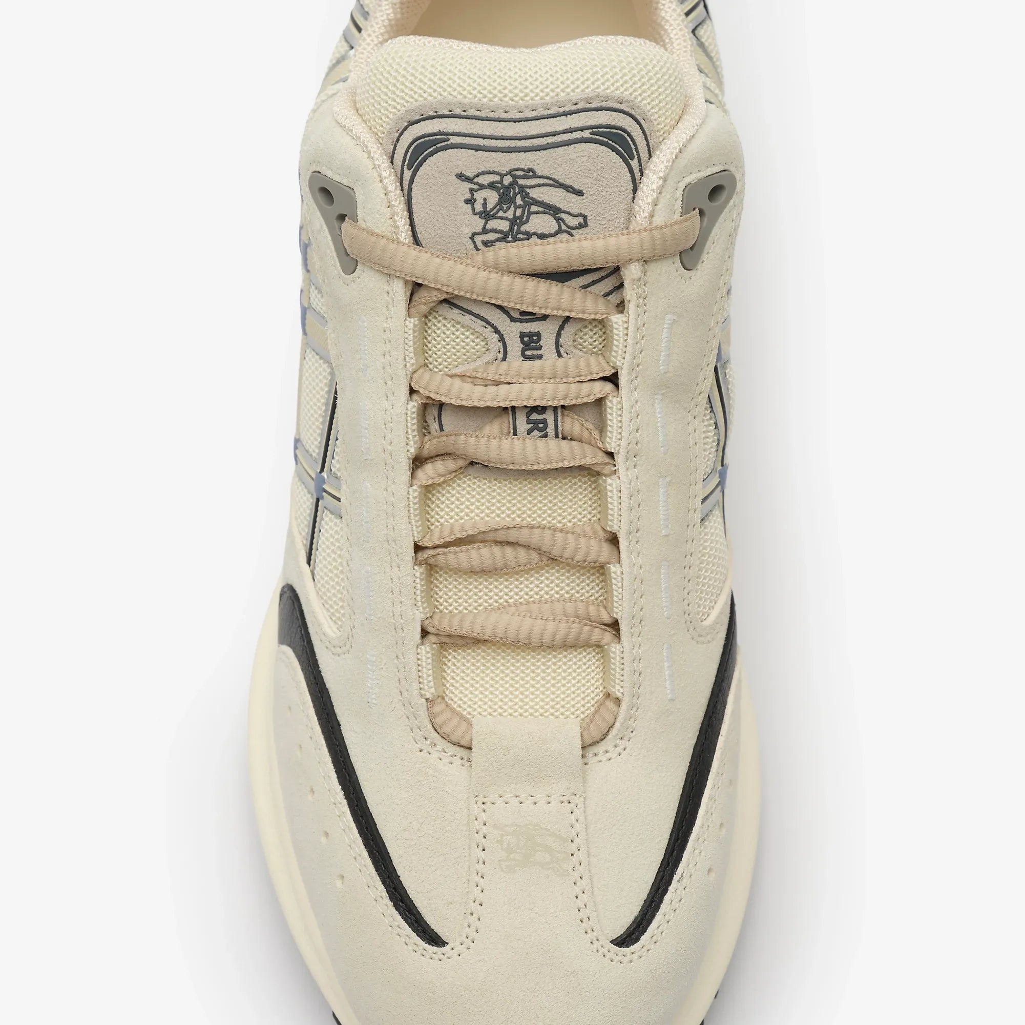Nylon, suede and leather eclipse sneakers-BURBERRY-Verso