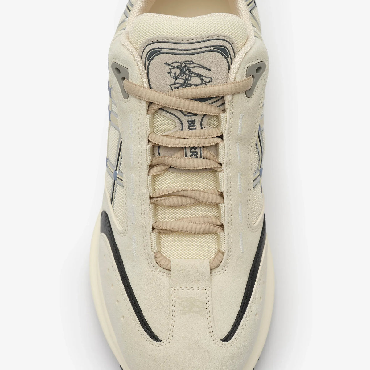 Nylon, suede and leather eclipse sneakers-BURBERRY-Verso