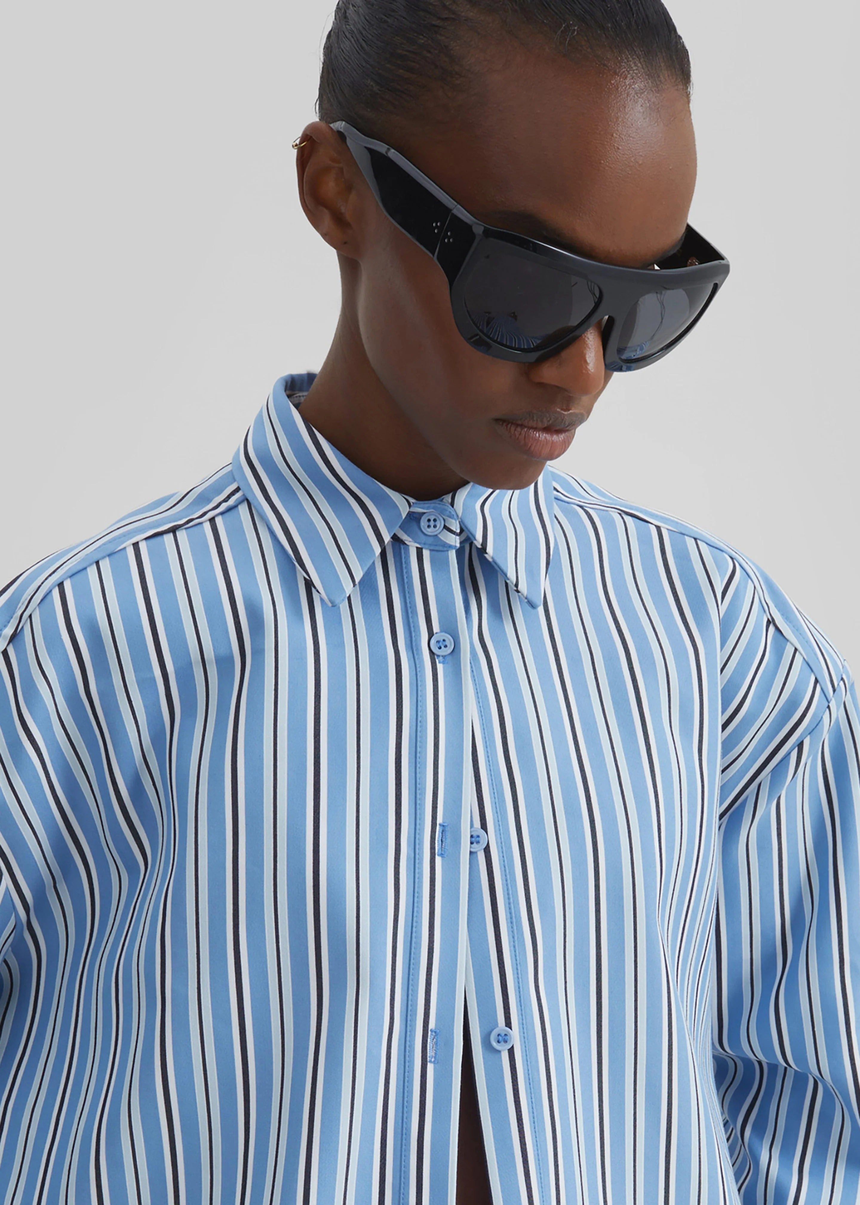 Oana cotton padded shirt-THE FRANKIE SHOP-Verso