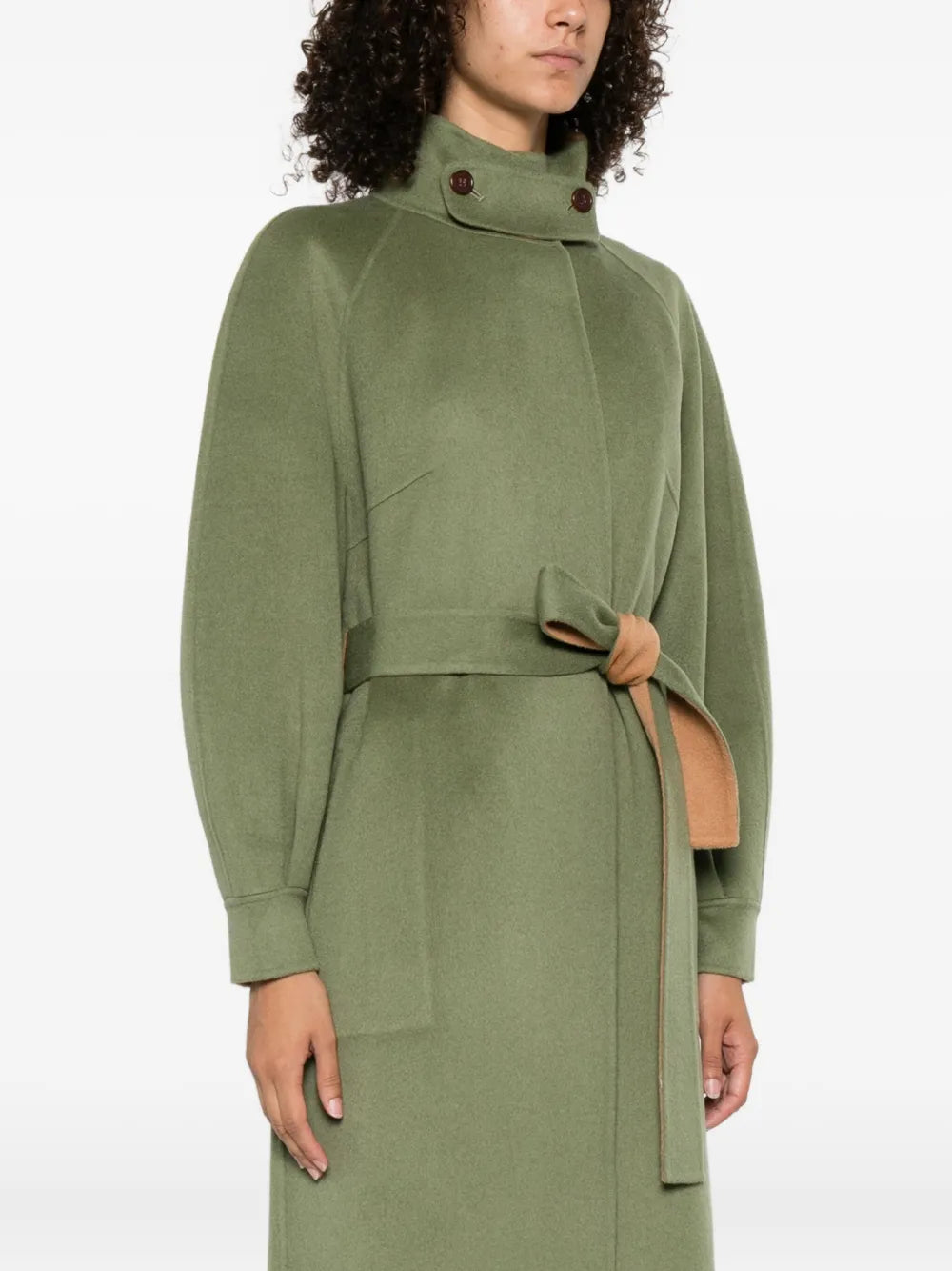 Olympia balloon-sleeve belted coat-ALICIA AUDREY-Verso