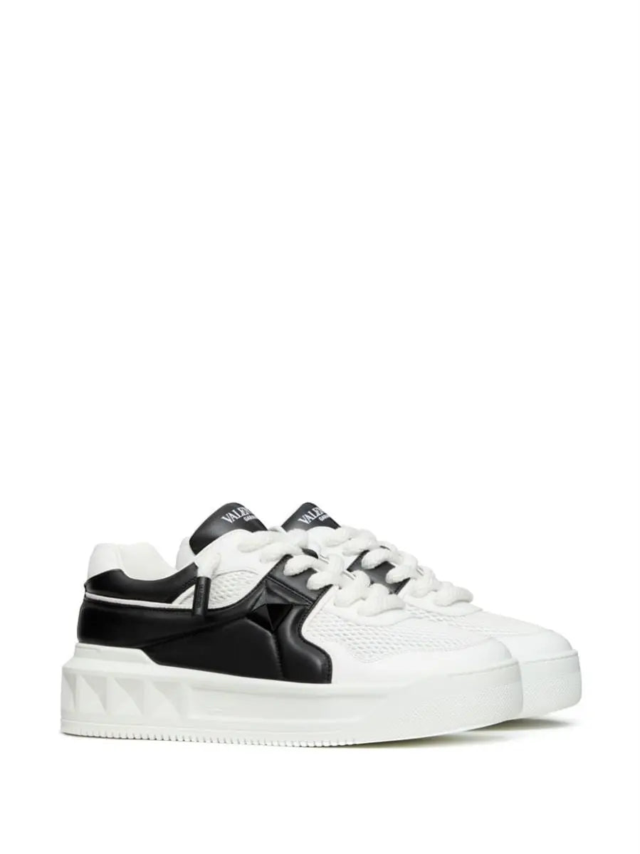 ONE STUD LEATHER SNEAKERS VALENTINO
