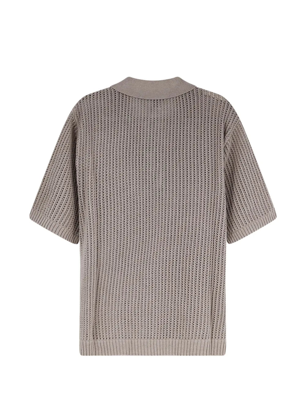 Open-knit Polo Shirt