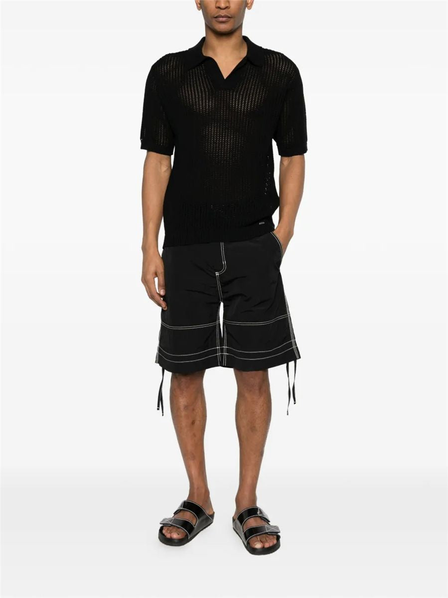 Open-knit polo shirt-REPRESENT-Verso