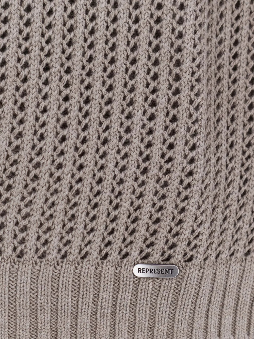 Open-knit polo shirt-REPRESENT-Verso