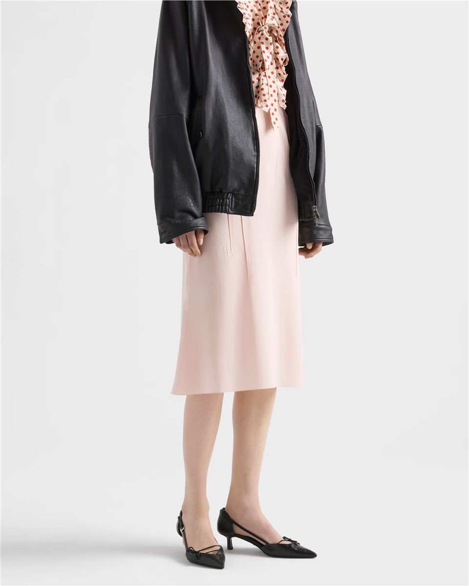 Open-side leather pumps-PRADA-Verso