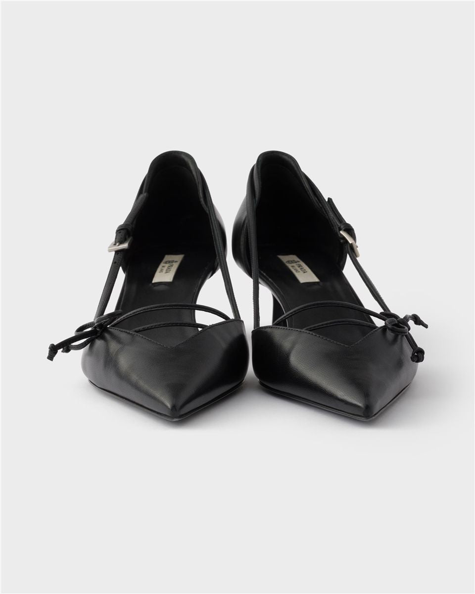 Open-side leather pumps-PRADA-Verso