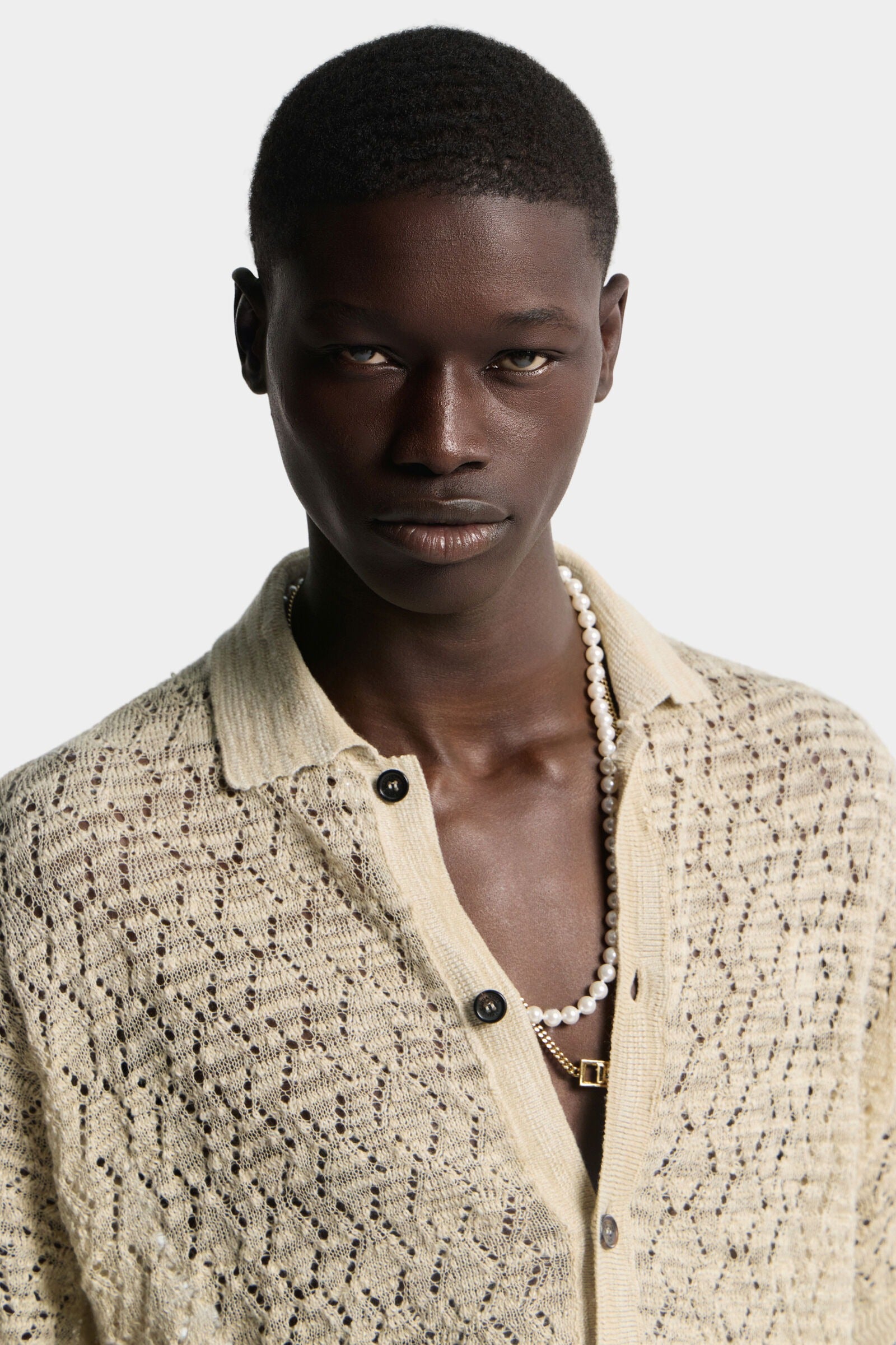 Open Work Knit Cardigan-DSQUARED2-Verso