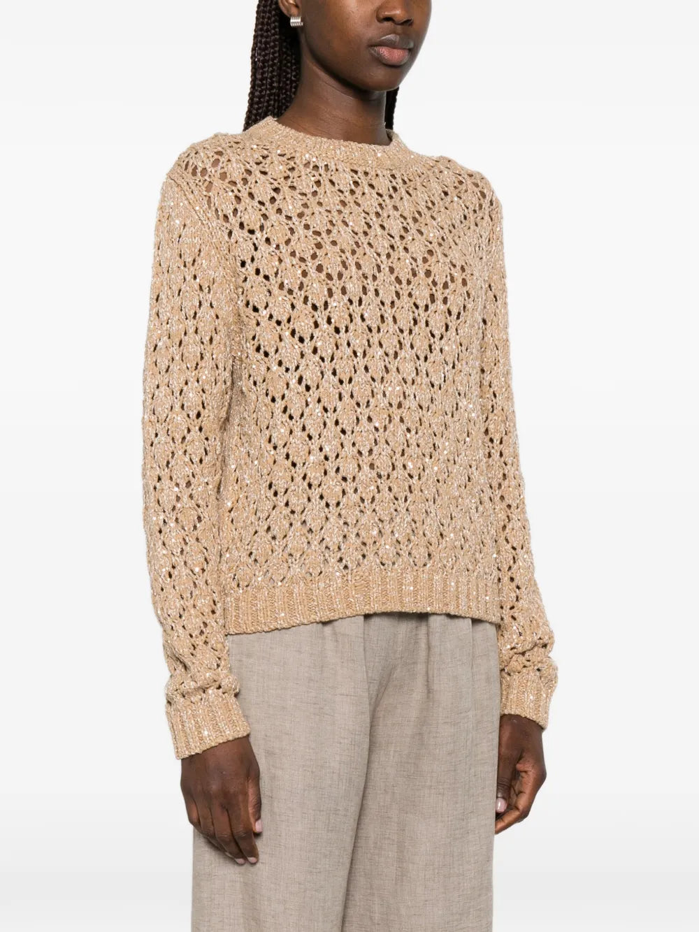 Openwork sweater-FABIANA FILIPPI-Verso