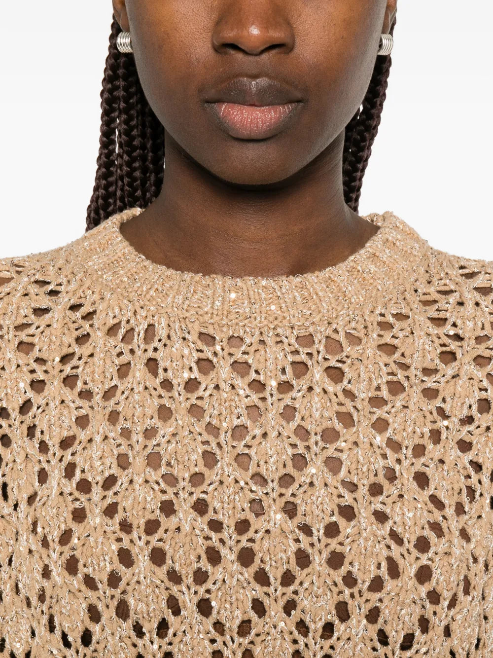 Openwork sweater-FABIANA FILIPPI-Verso