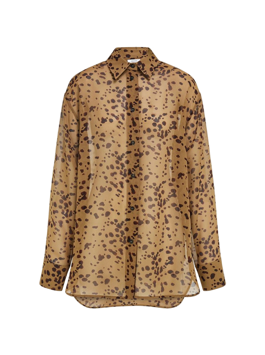 Orchid print georgette blouse-FERRAGAMO-Verso