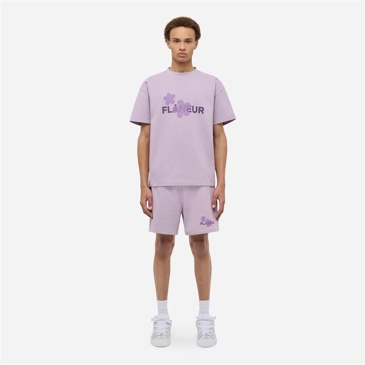 organic flower t-shirt-FLANEUR-Verso