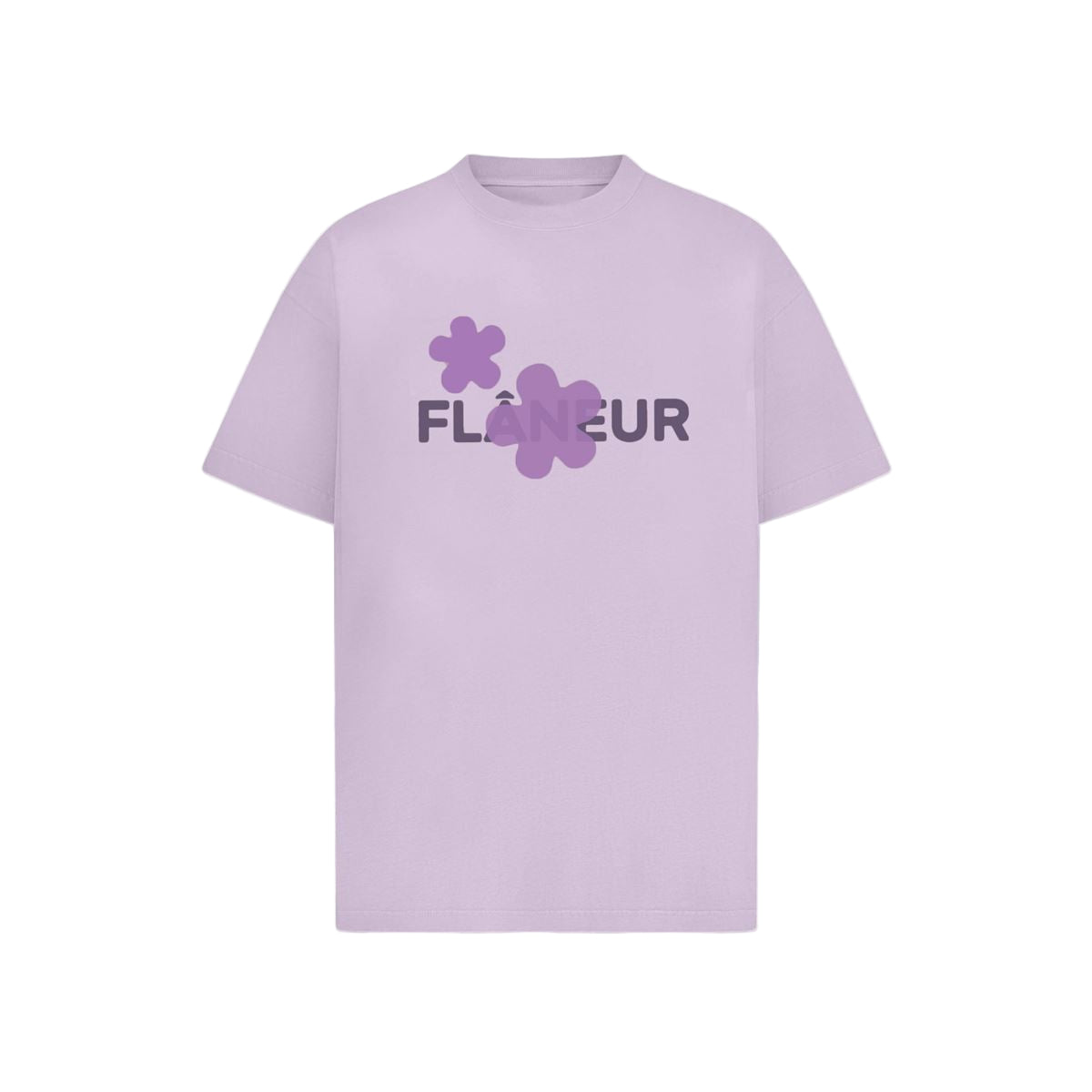 organic flower t-shirt-FLANEUR-Verso