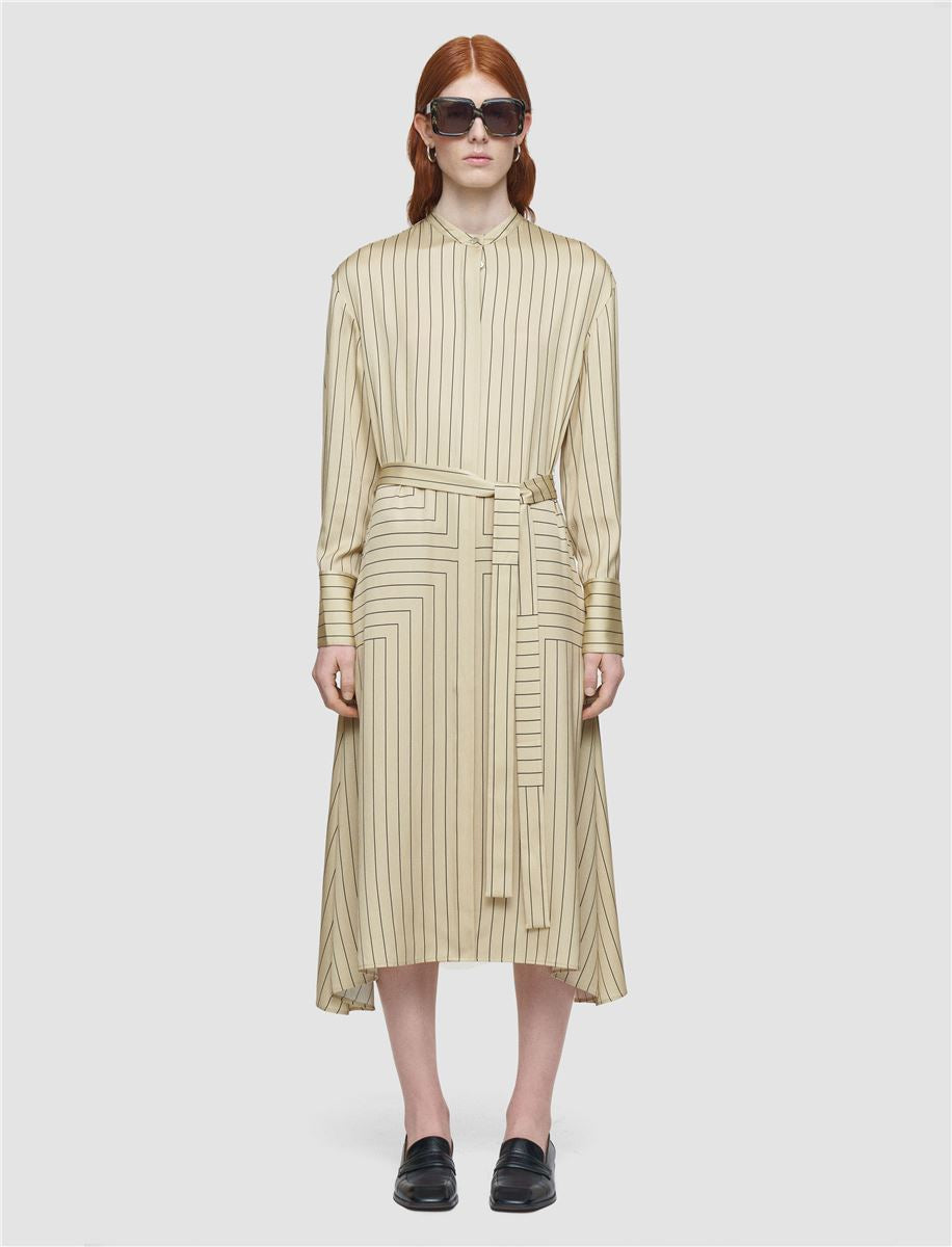 ORLANA GEOMETRIC PRINT SILK DRESS-JOSEPH-Verso