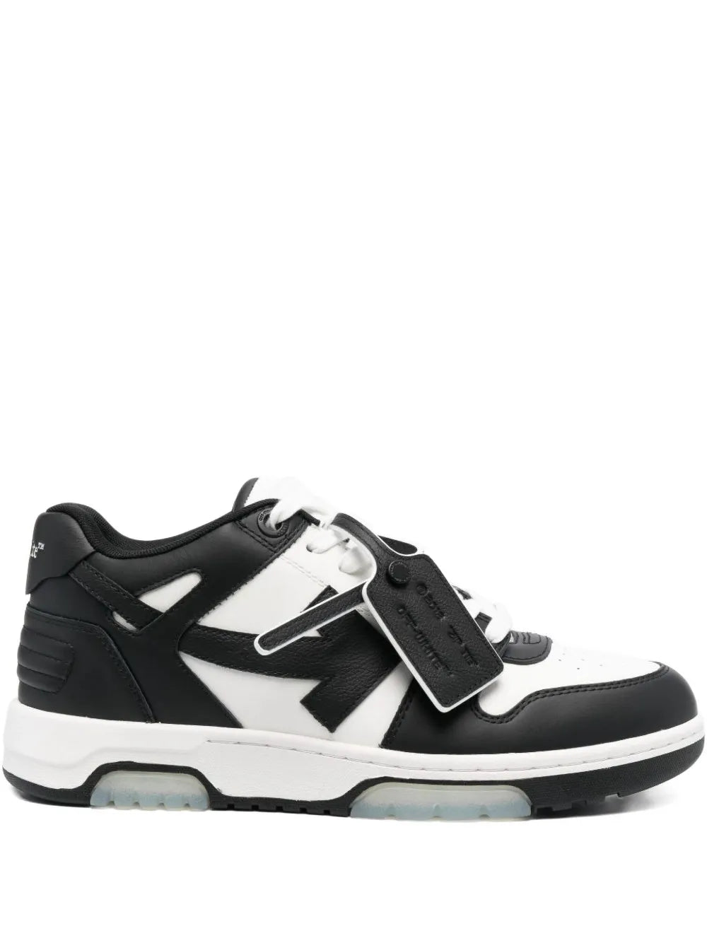 Out of office arrow-detail leather low-top sneakers-OFF-WHITE-Verso