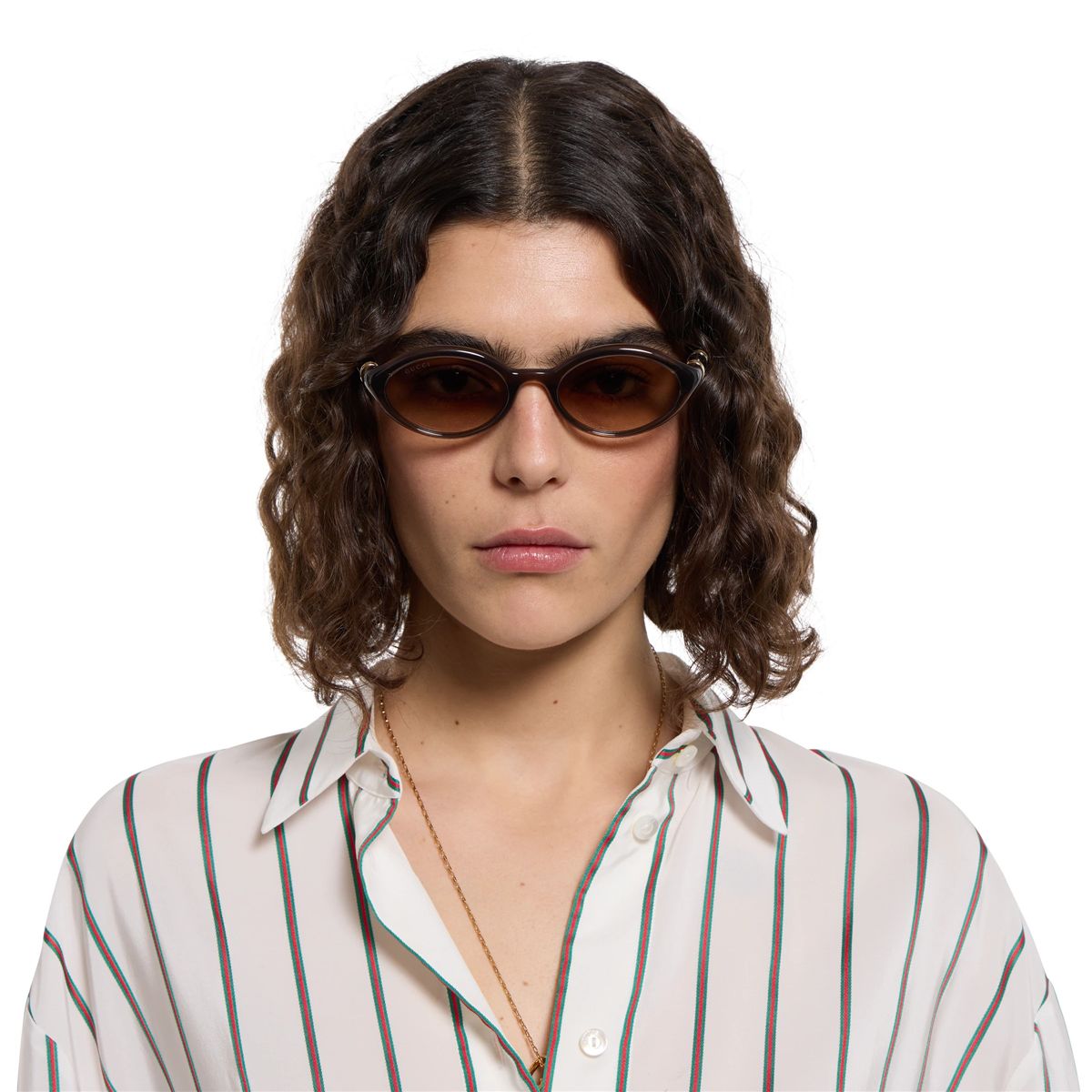 Oval frame sunglasses-GUCCI-Verso