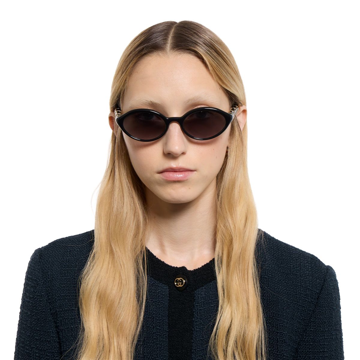 Oval frame sunglasses-GUCCI-Verso