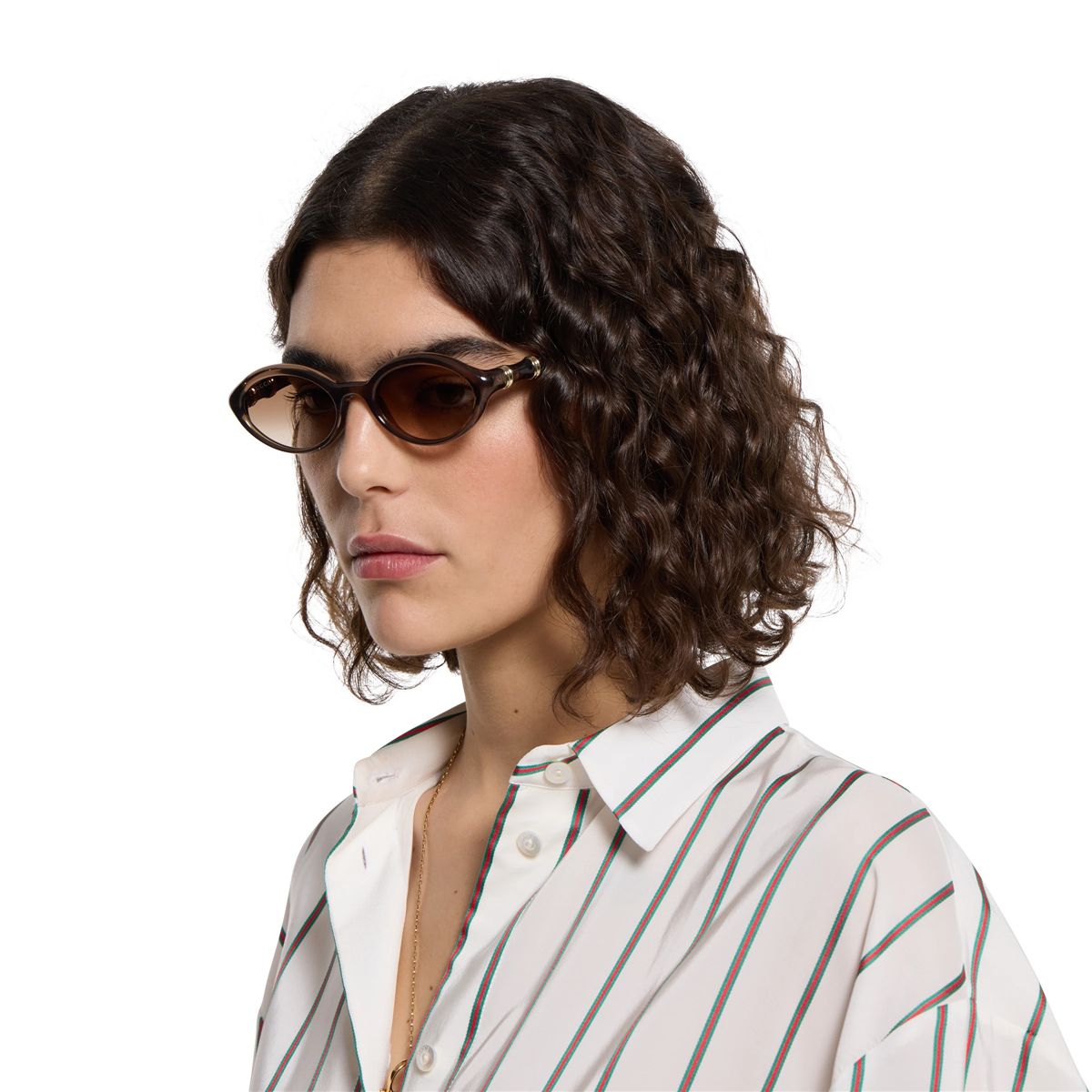 Oval frame sunglasses-GUCCI-Verso