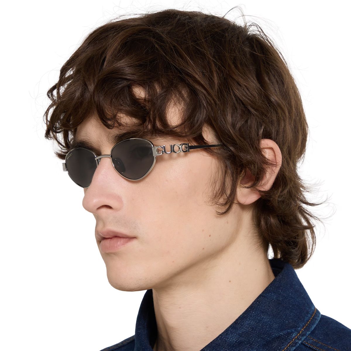 Oval frame sunglasses-GUCCI-Verso