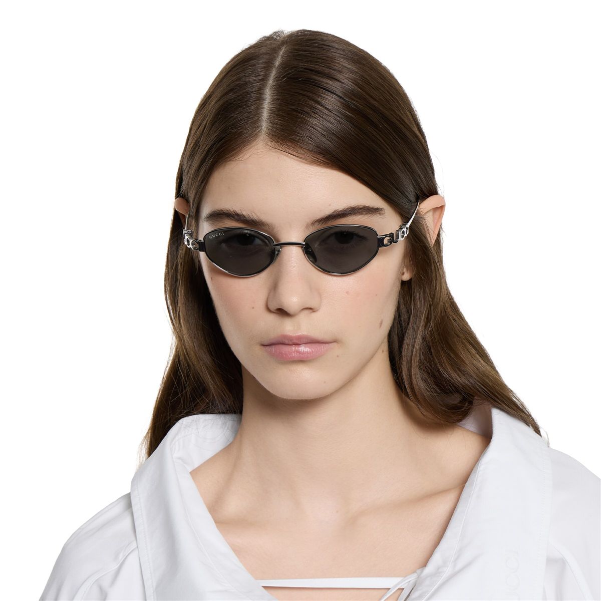 Oval frame sunglasses-GUCCI-Verso