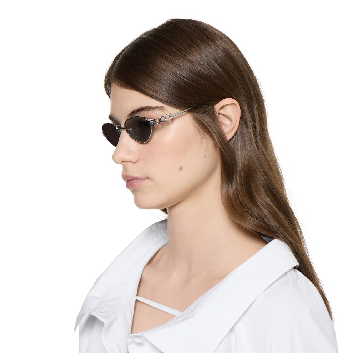 Oval frame sunglasses-GUCCI-Verso