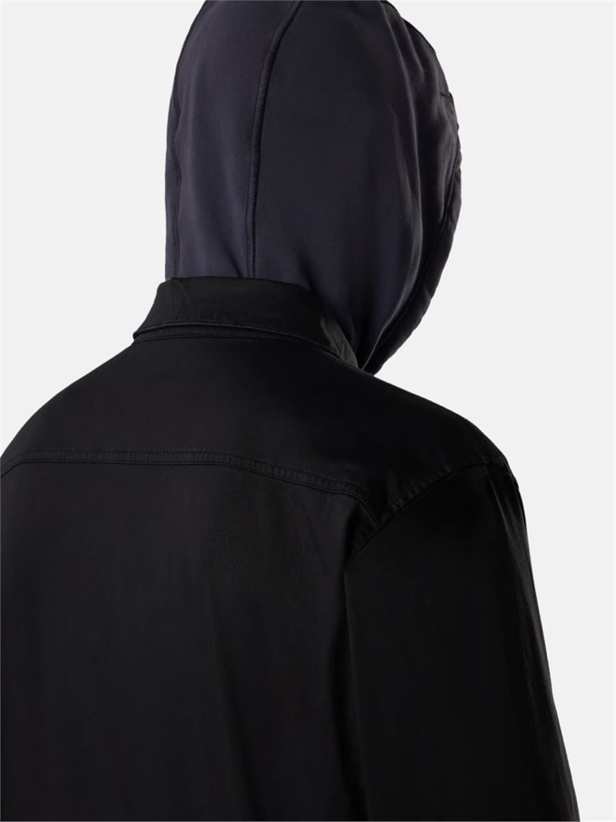 Overshirt with chest pocket and two-way zip-STONE ISLAND-Verso