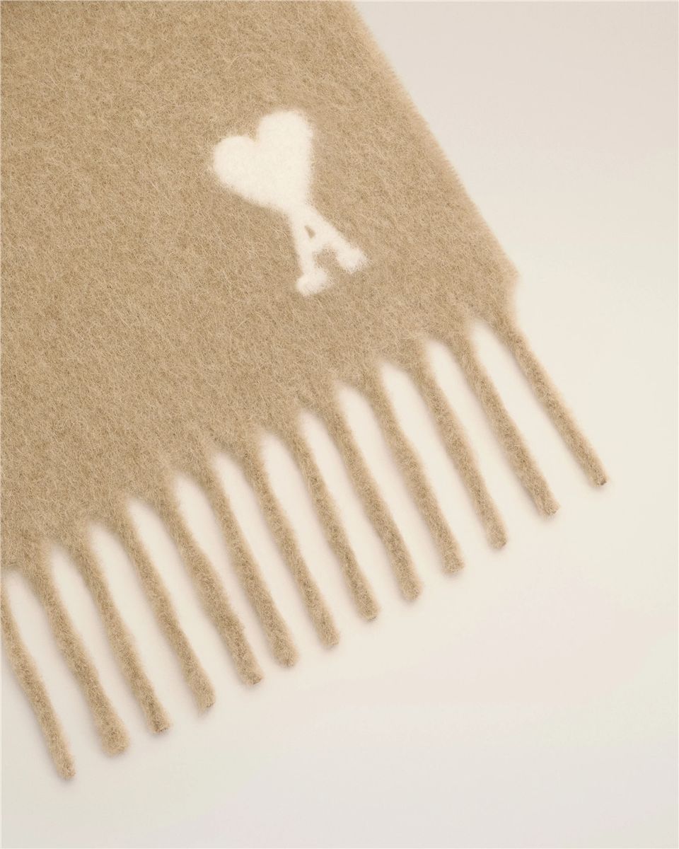 Oversize scarf in alpaca and pure wool.-AMI-Verso
