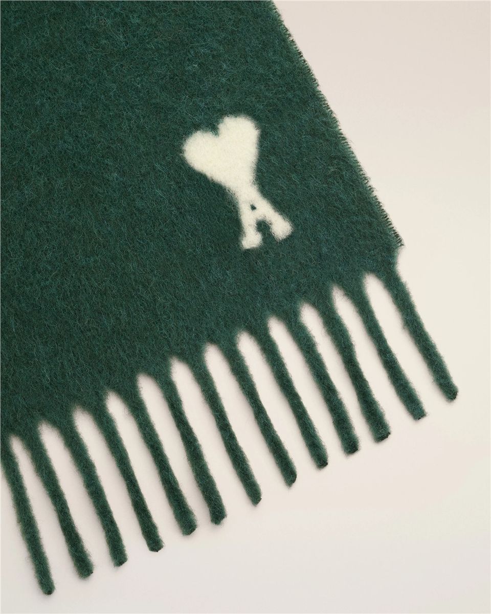 Oversize scarf in alpaca and pure wool.-AMI-Verso